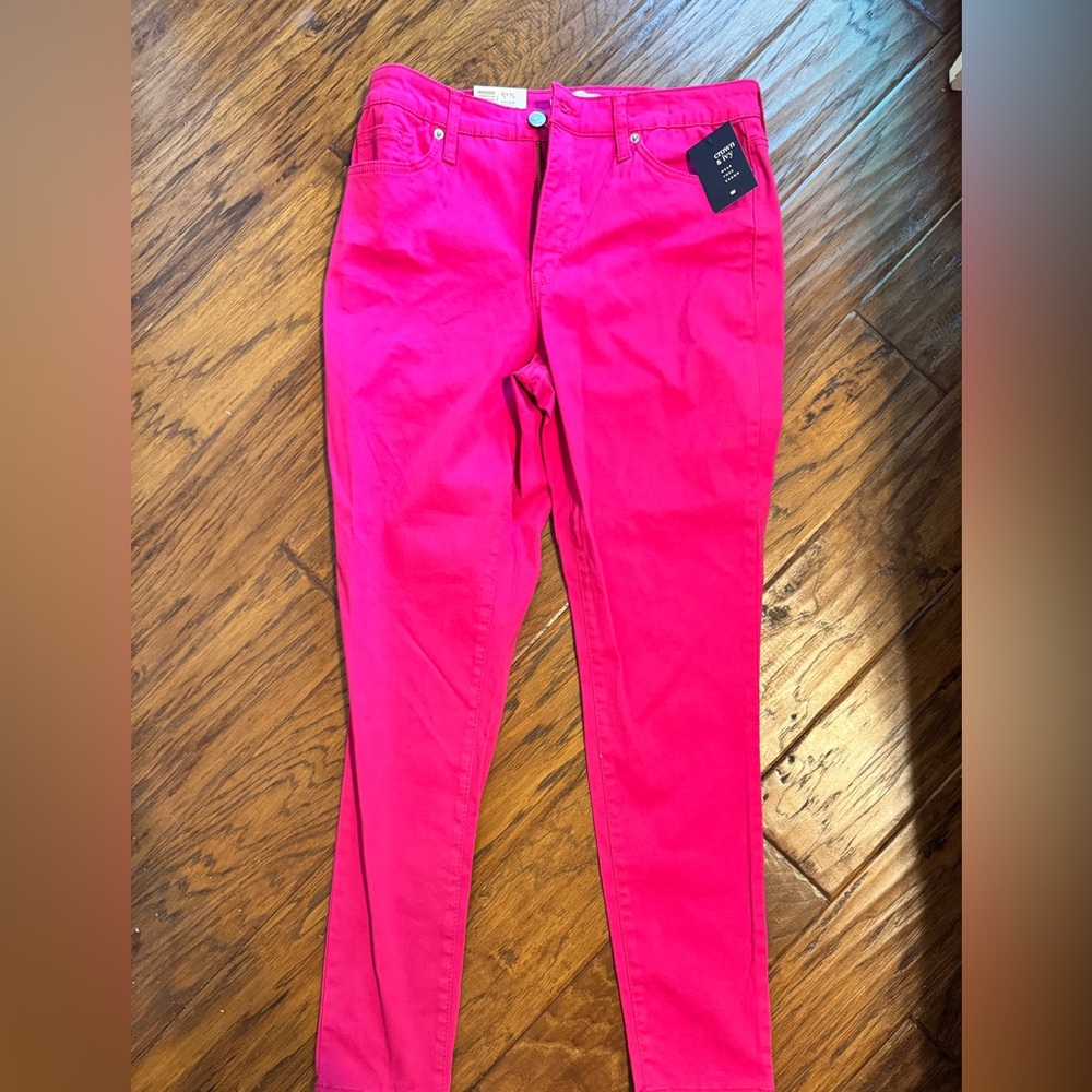 Bright Pink Skinny Jeans
